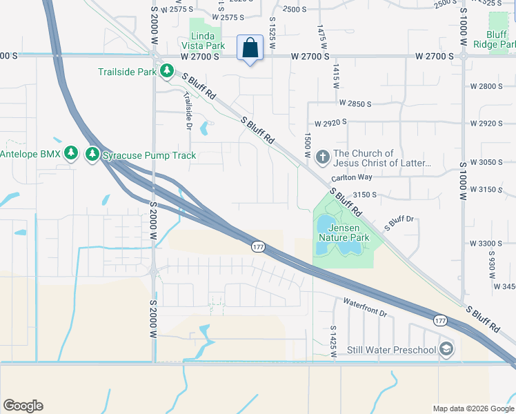 map of restaurants, bars, coffee shops, grocery stores, and more near West Parkview Drive in Syracuse