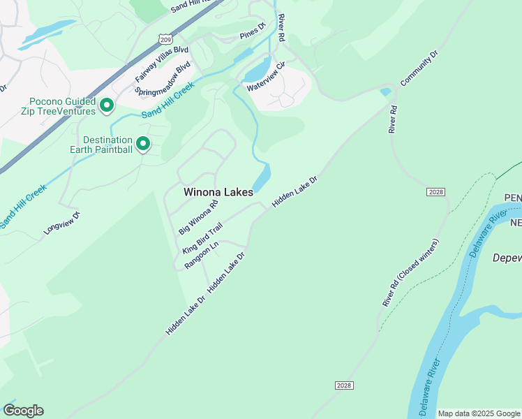 map of restaurants, bars, coffee shops, grocery stores, and more near 811 Hidden Lake Drive in East Stroudsburg