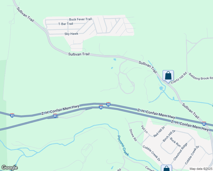 map of restaurants, bars, coffee shops, grocery stores, and more near 46 Image Dr in Scotrun