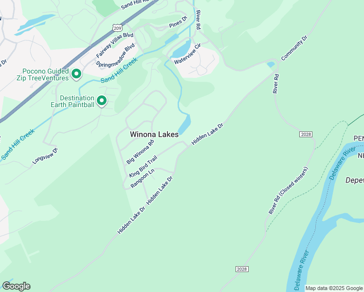 map of restaurants, bars, coffee shops, grocery stores, and more near 811 Hidden Lake Drive in East Stroudsburg