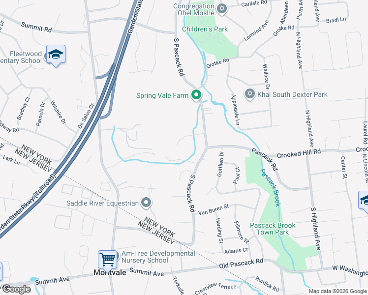 map of restaurants, bars, coffee shops, grocery stores, and more near 7 Ronwood Road in Spring Valley