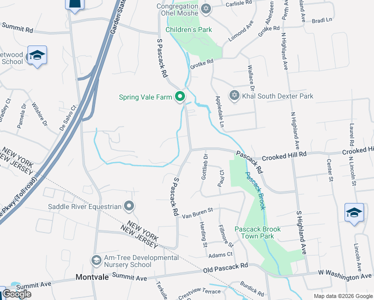 map of restaurants, bars, coffee shops, grocery stores, and more near 1 Ronwood Road in Chestnut Ridge