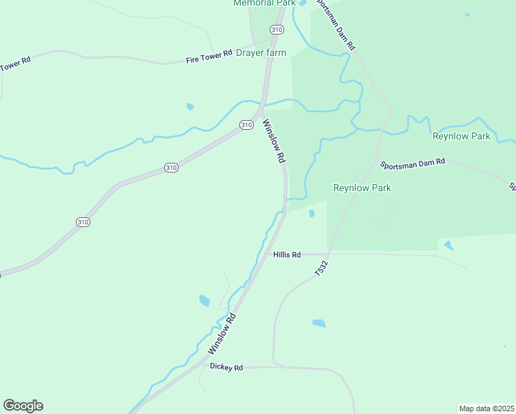 map of restaurants, bars, coffee shops, grocery stores, and more near Winslow Road in Reynoldsville