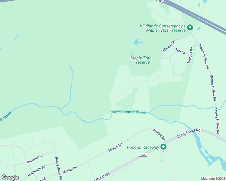 map of restaurants, bars, coffee shops, grocery stores, and more near 126 Maxies Run in Monroe County