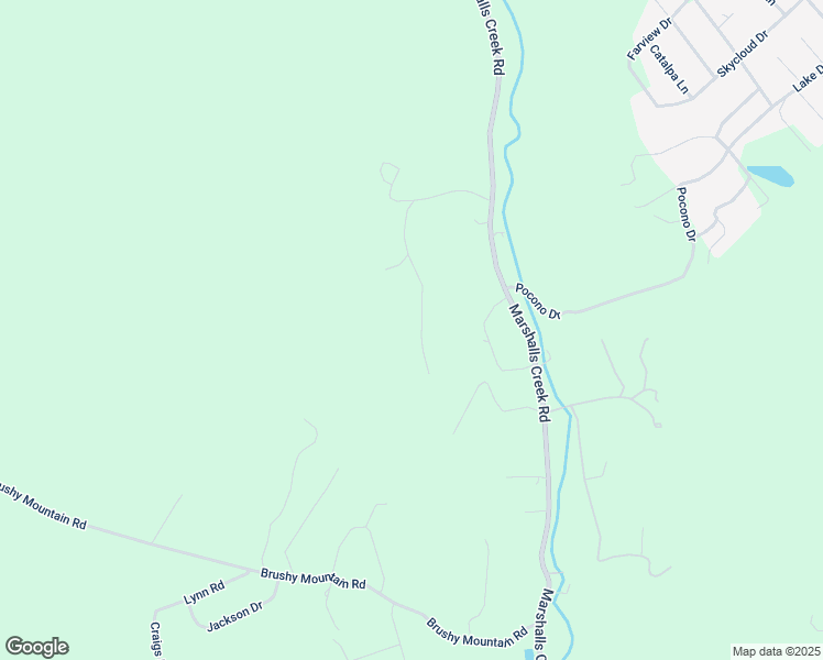 map of restaurants, bars, coffee shops, grocery stores, and more near 196 Robin Lane in East Stroudsburg
