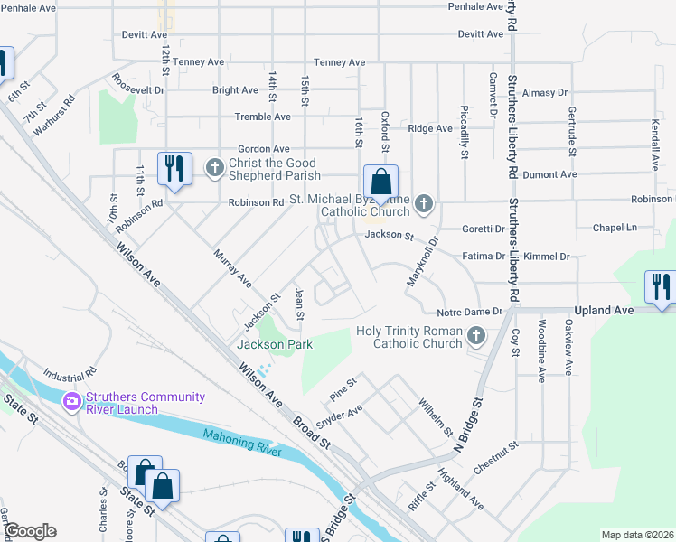 map of restaurants, bars, coffee shops, grocery stores, and more near 26 Douglas Drive in Campbell