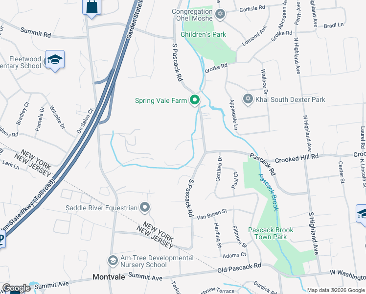 map of restaurants, bars, coffee shops, grocery stores, and more near 7 Ronwood Road in Spring Valley