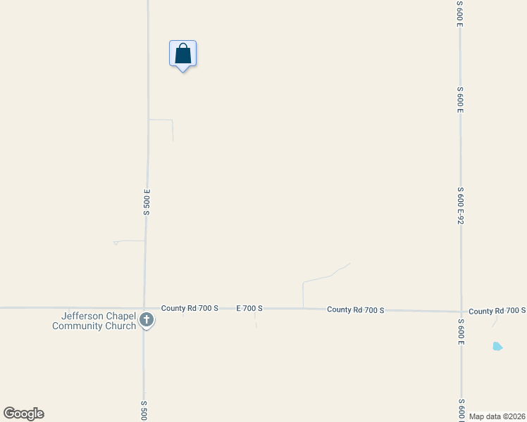 map of restaurants, bars, coffee shops, grocery stores, and more near 5355 East 700 South in Columbia City