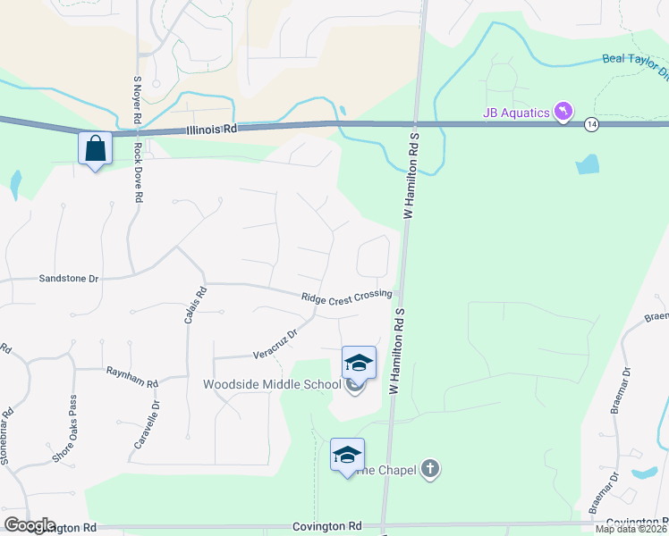 map of restaurants, bars, coffee shops, grocery stores, and more near 1683 Glen Hollow Drive in Fort Wayne