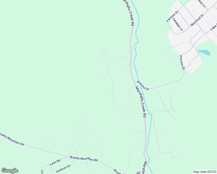 map of restaurants, bars, coffee shops, grocery stores, and more near 176 Robin Lane in East Stroudsburg