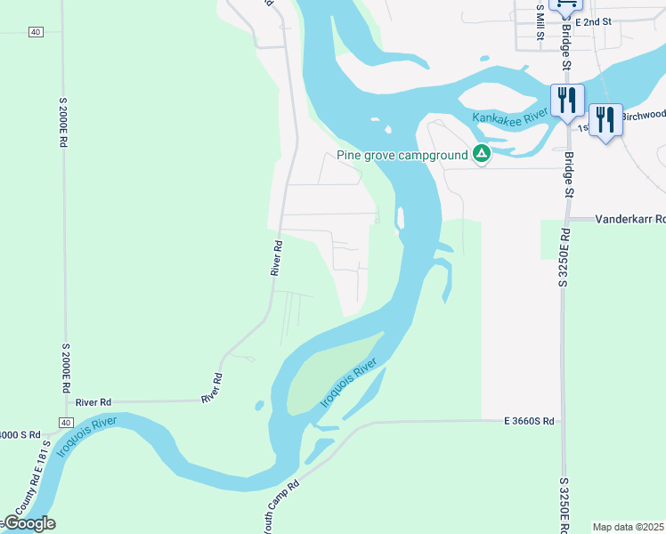 map of restaurants, bars, coffee shops, grocery stores, and more near East 3500 South Road in Sun River Terrace