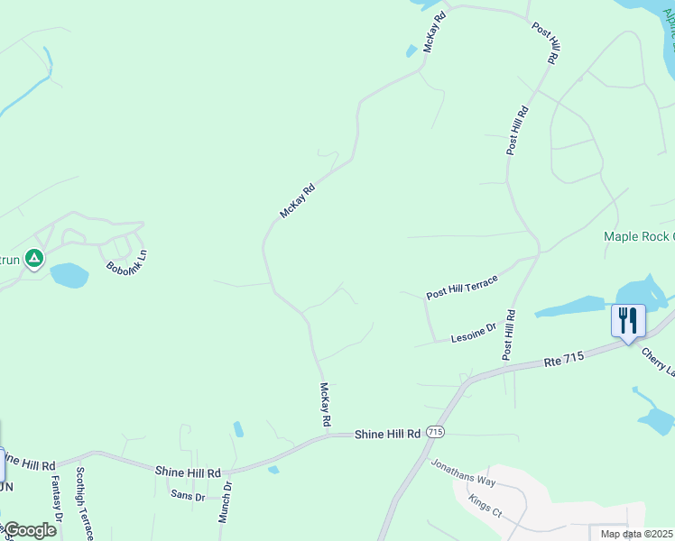 map of restaurants, bars, coffee shops, grocery stores, and more near 119 Castaldo Lane in Henryville