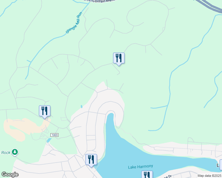 map of restaurants, bars, coffee shops, grocery stores, and more near Linden Drive in Carbon County
