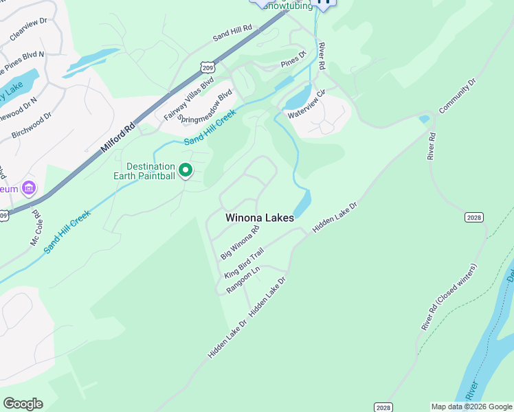 map of restaurants, bars, coffee shops, grocery stores, and more near 146 Lake Road in East Stroudsburg