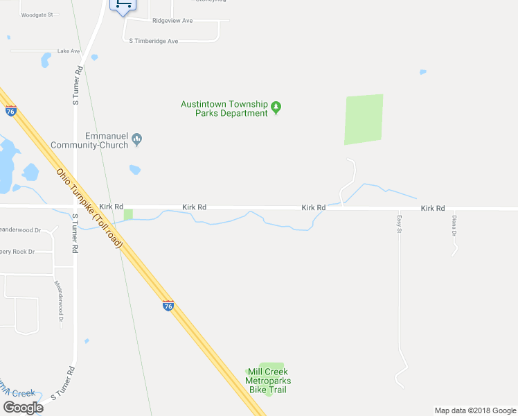 map of restaurants, bars, coffee shops, grocery stores, and more near 6235 Kirk Road in Canfield