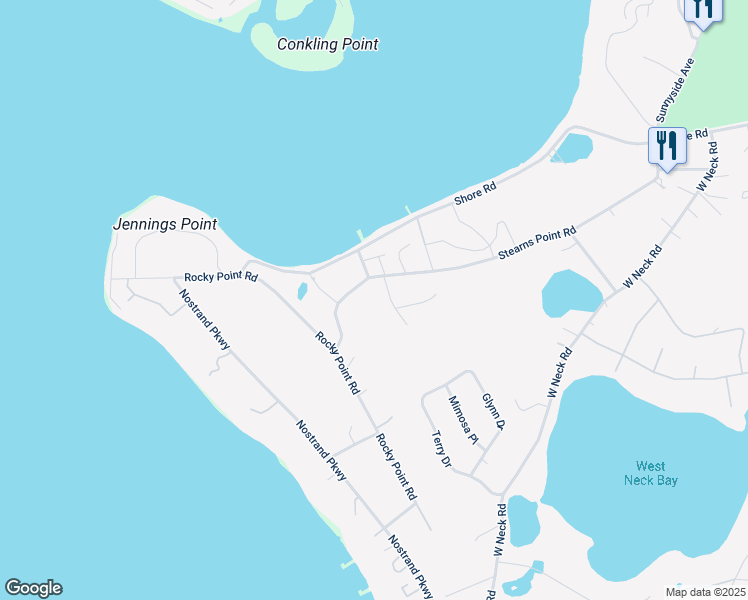 map of restaurants, bars, coffee shops, grocery stores, and more near 8 Prospect Avenue in Sag Harbor