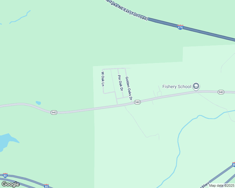 map of restaurants, bars, coffee shops, grocery stores, and more near Red Oak Drive in White Haven
