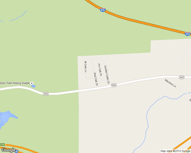 map of restaurants, bars, coffee shops, grocery stores, and more near Red Oak Drive in White Haven