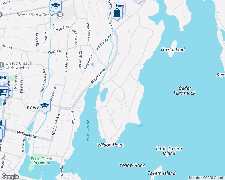 map of restaurants, bars, coffee shops, grocery stores, and more near 4 Shagbark Road in Norwalk