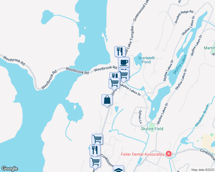 map of restaurants, bars, coffee shops, grocery stores, and more near 3 Ringwood Avenue in Wanaque