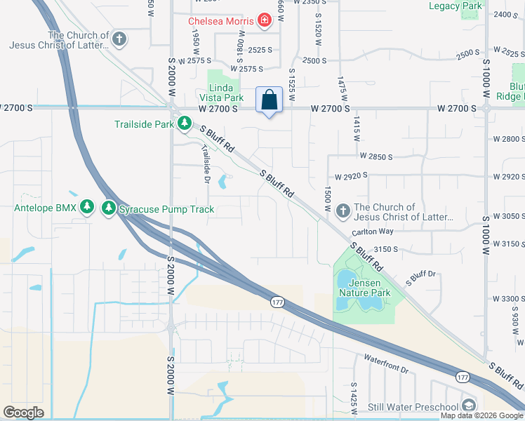 map of restaurants, bars, coffee shops, grocery stores, and more near 3047 Old Emigrant Road in Syracuse