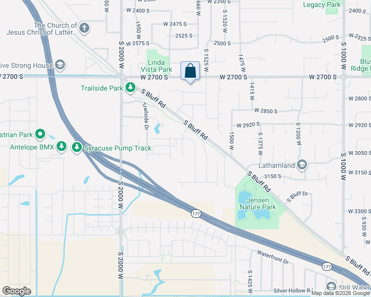 map of restaurants, bars, coffee shops, grocery stores, and more near 1811 2975 South in Syracuse
