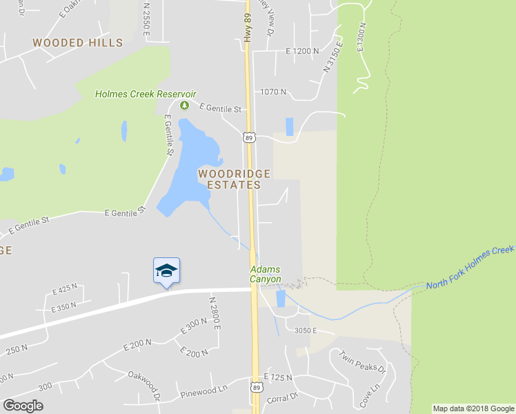 map of restaurants, bars, coffee shops, grocery stores, and more near 688 North Eastside Drive in Layton