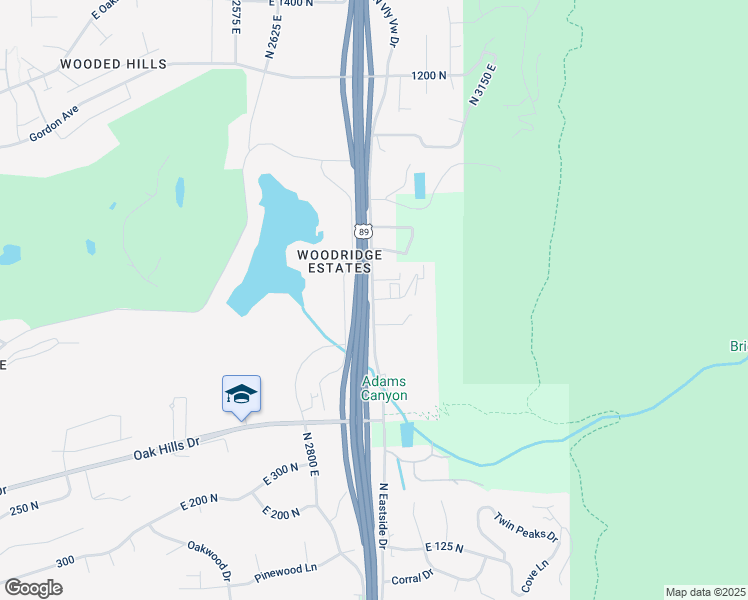 map of restaurants, bars, coffee shops, grocery stores, and more near 688 North Eastside Drive in Layton