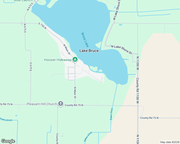 map of restaurants, bars, coffee shops, grocery stores, and more near 11732-11770 West South Park Road in Kewanna