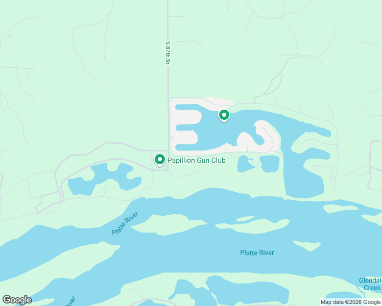 map of restaurants, bars, coffee shops, grocery stores, and more near 8605 Oahu Circle in Papillion