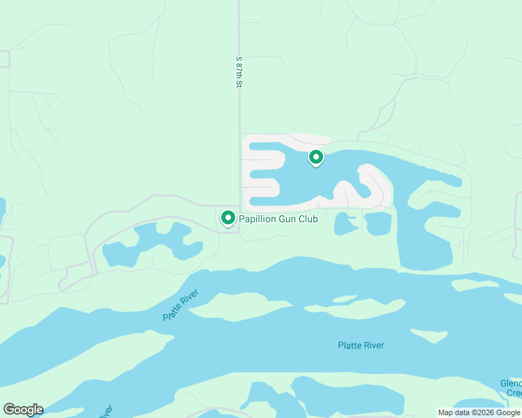 map of restaurants, bars, coffee shops, grocery stores, and more near 8605 Oahu Circle in Papillion