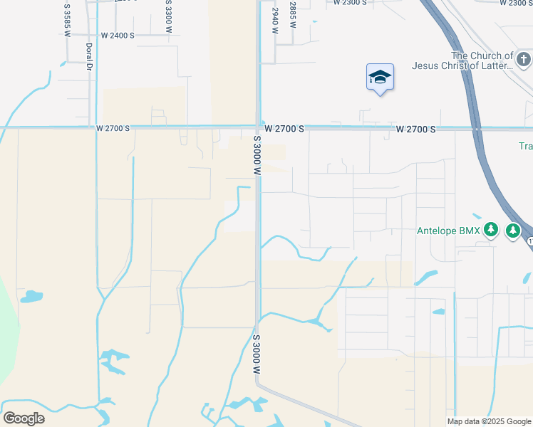 map of restaurants, bars, coffee shops, grocery stores, and more near 2965 South 3000 West in Syracuse