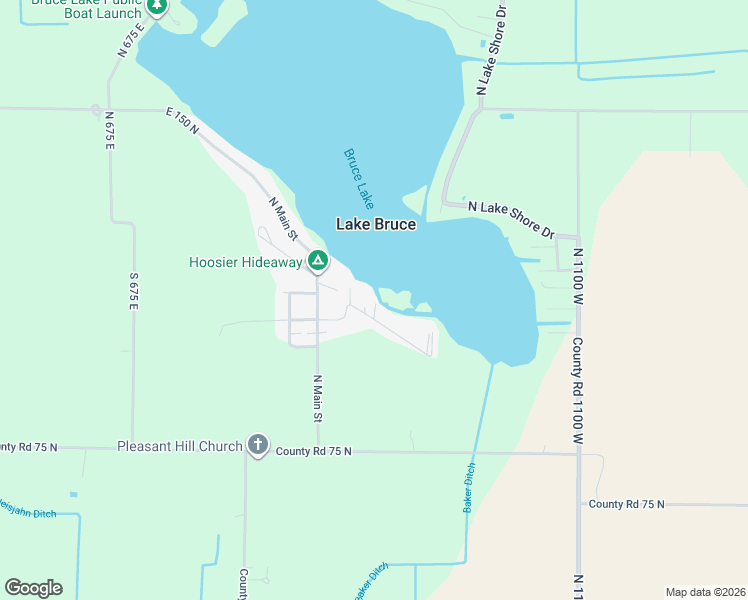 map of restaurants, bars, coffee shops, grocery stores, and more near 11778-11786 West South Park Road in Kewanna