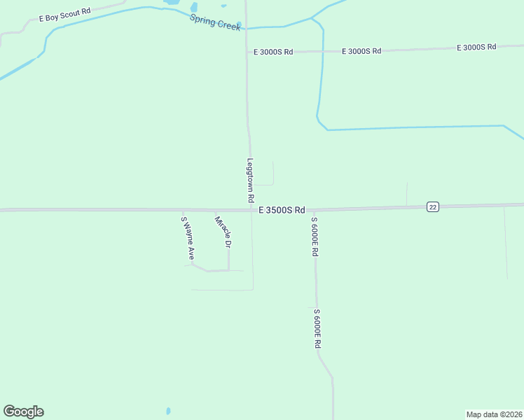 map of restaurants, bars, coffee shops, grocery stores, and more near 5827 East 3500S Road in Saint Anne