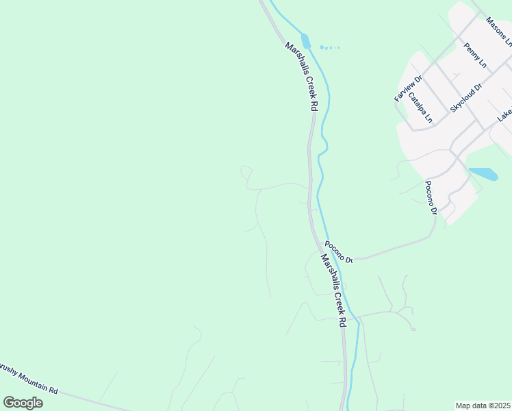 map of restaurants, bars, coffee shops, grocery stores, and more near 52 Ridge Road in East Stroudsburg