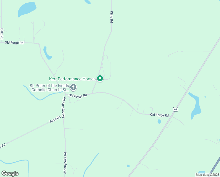 map of restaurants, bars, coffee shops, grocery stores, and more near 3637 Old Forge Road in Rootstown