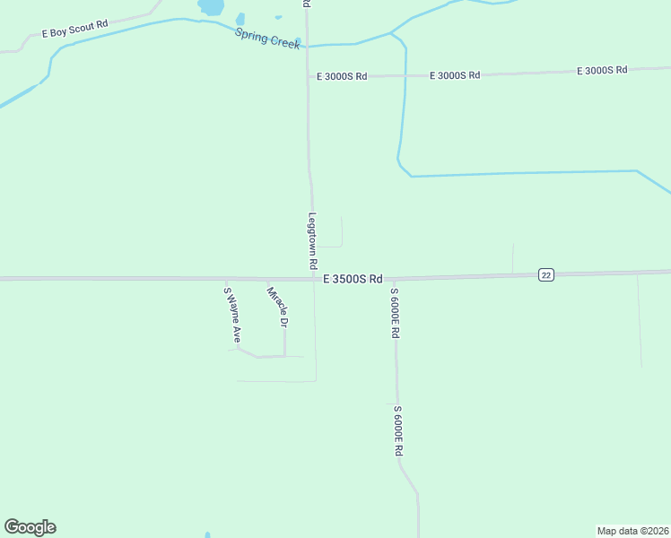 map of restaurants, bars, coffee shops, grocery stores, and more near 5827 East 3500S Road in Saint Anne