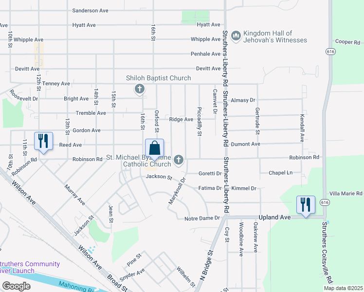 map of restaurants, bars, coffee shops, grocery stores, and more near 27 Regent Street in Campbell