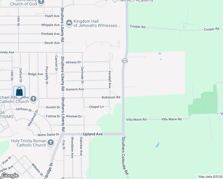 map of restaurants, bars, coffee shops, grocery stores, and more near 231 Kendall Avenue in Campbell