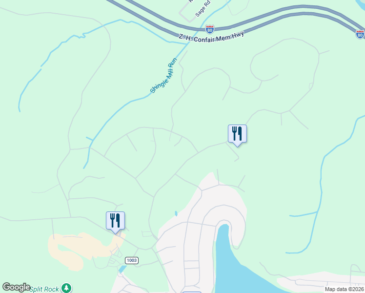 map of restaurants, bars, coffee shops, grocery stores, and more near 4 Woods End in Lake Harmony