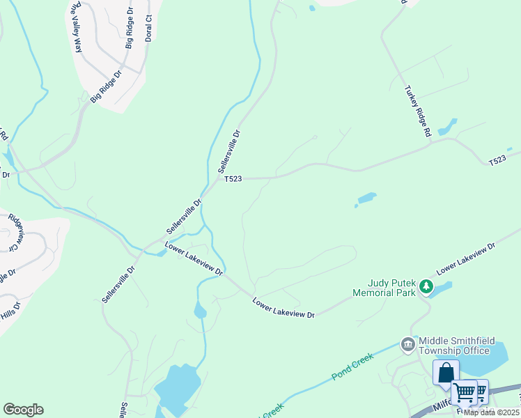 map of restaurants, bars, coffee shops, grocery stores, and more near 168 Squirrel Hill Drive in East Stroudsburg
