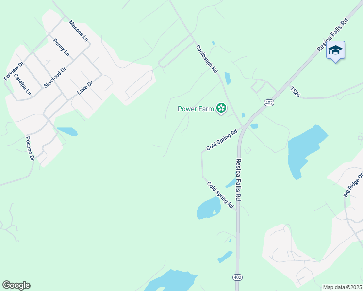 map of restaurants, bars, coffee shops, grocery stores, and more near 230 Ranger Road in East Stroudsburg