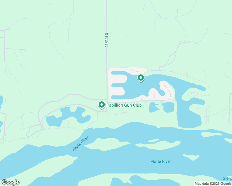 map of restaurants, bars, coffee shops, grocery stores, and more near 8605 Oahu Circle in Papillion