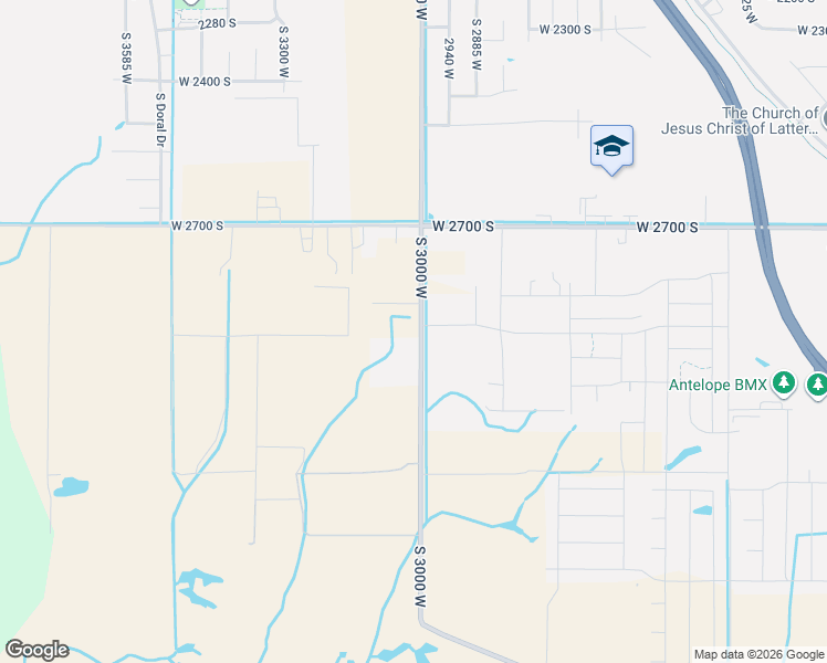 map of restaurants, bars, coffee shops, grocery stores, and more near 2982 South 3000 West in Syracuse