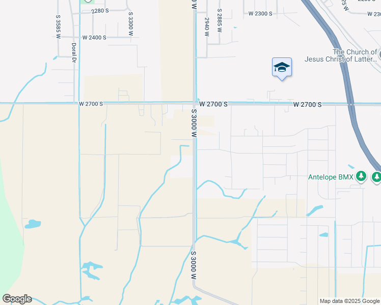 map of restaurants, bars, coffee shops, grocery stores, and more near 2982 South 3000 West in Syracuse