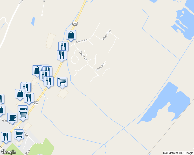 map of restaurants, bars, coffee shops, grocery stores, and more near 2 Pelican Point in Newton