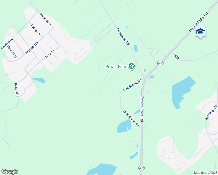 map of restaurants, bars, coffee shops, grocery stores, and more near 230 Ranger Road in East Stroudsburg