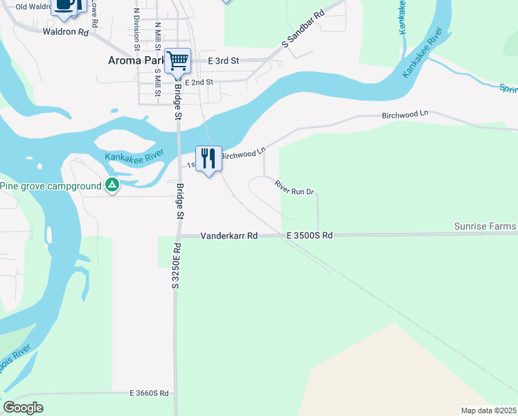 map of restaurants, bars, coffee shops, grocery stores, and more near 115 Pinehurst Court in Saint Anne