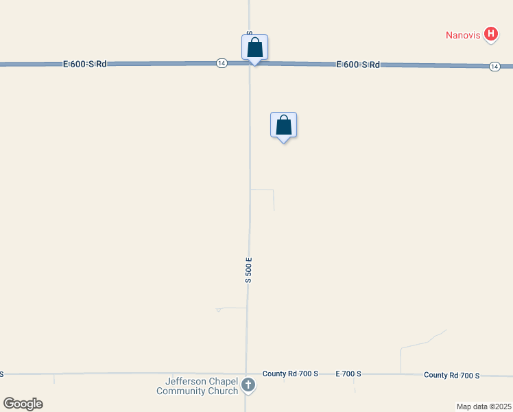 map of restaurants, bars, coffee shops, grocery stores, and more near 6337-6519 County Road 500 E in Columbia City