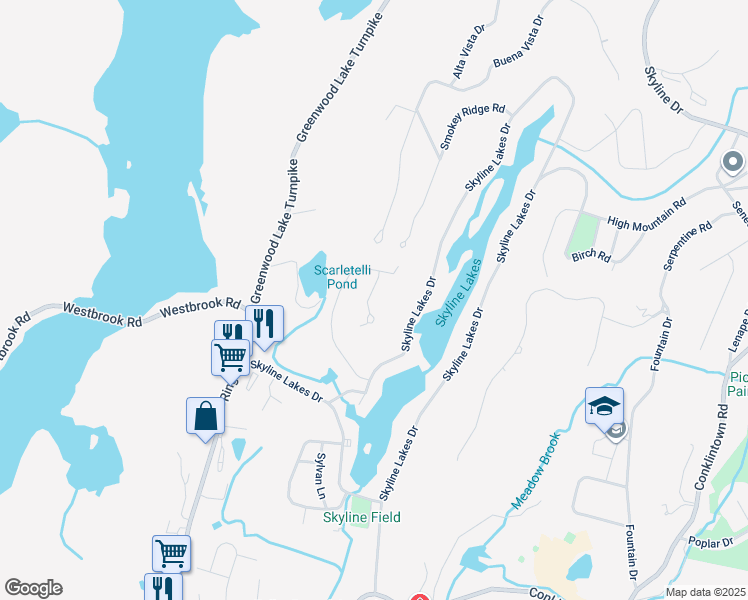 map of restaurants, bars, coffee shops, grocery stores, and more near 12 Forest Road in Ringwood